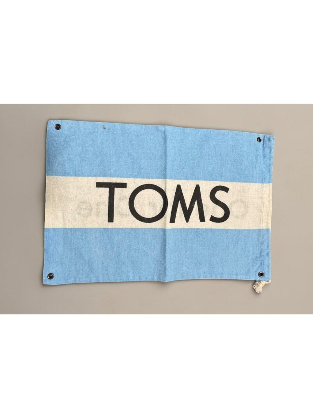 Toms Blue & White Canvas Flag Dust Shoe Bag